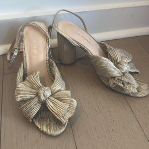 LOEFFLER RANDALL Camellia Knotted Sandal
(Women) in Champagne Size US 8.5